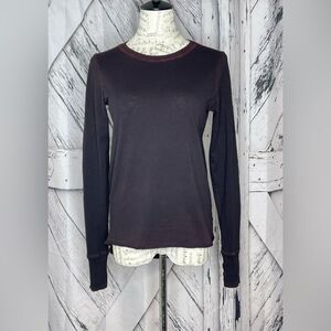Tyler Jacobs Feel The Piece Long Sleeve Tee Burgundy XS/S